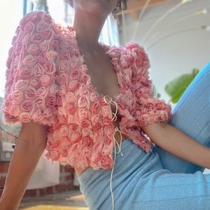 Born supply rose blouse